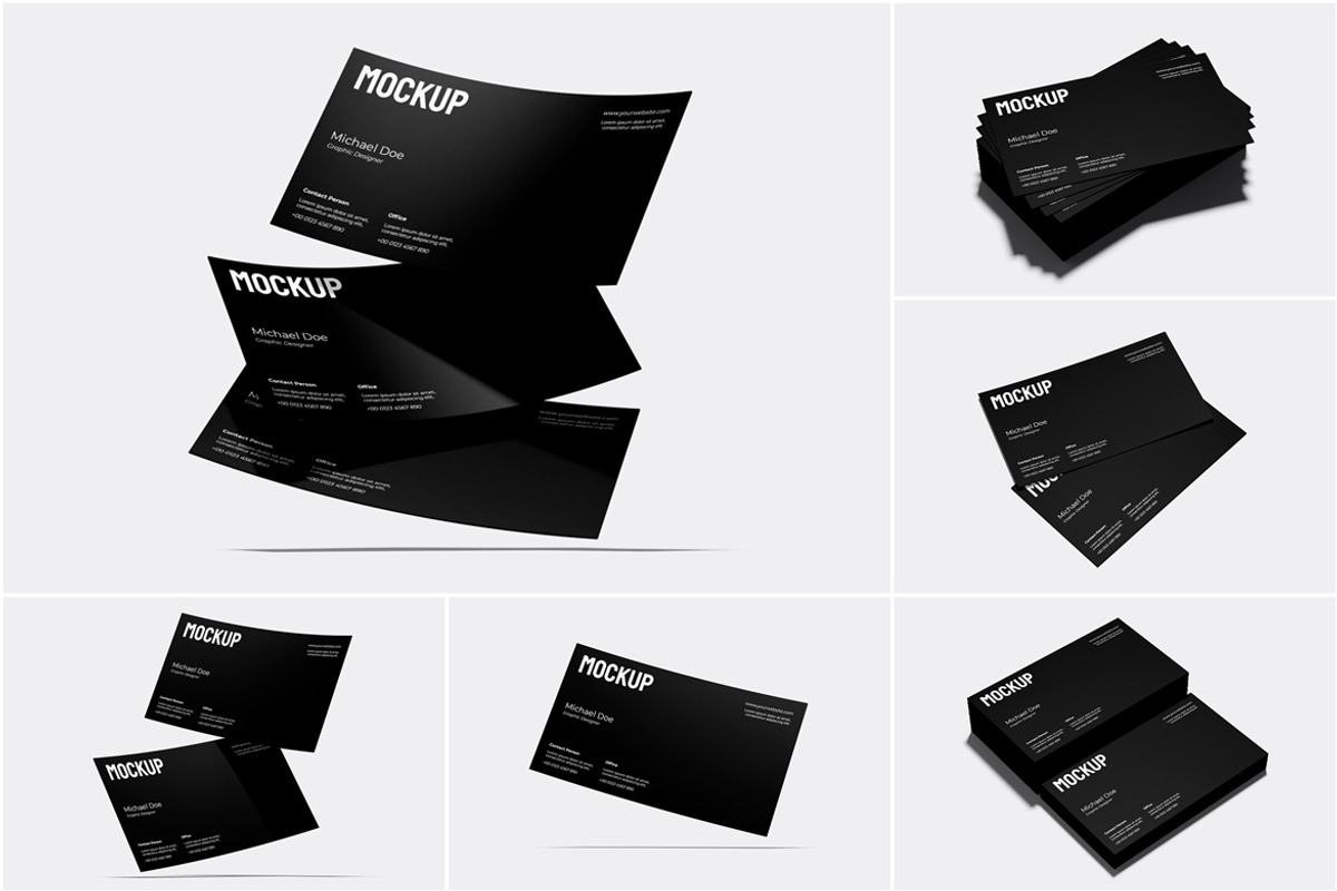 Landscape Business Card Mockup, an Advertising Mockup by Rizky Audymas (Photo 8 of 9)