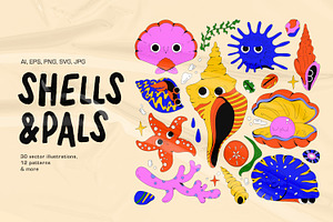 Shells & Pals: Vector Illustrations
