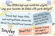 Sunshine Scribbles Font, a Script Font by Nobu Collections (Thumbnail 7 of 9)