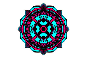 Color Mandala Ornament