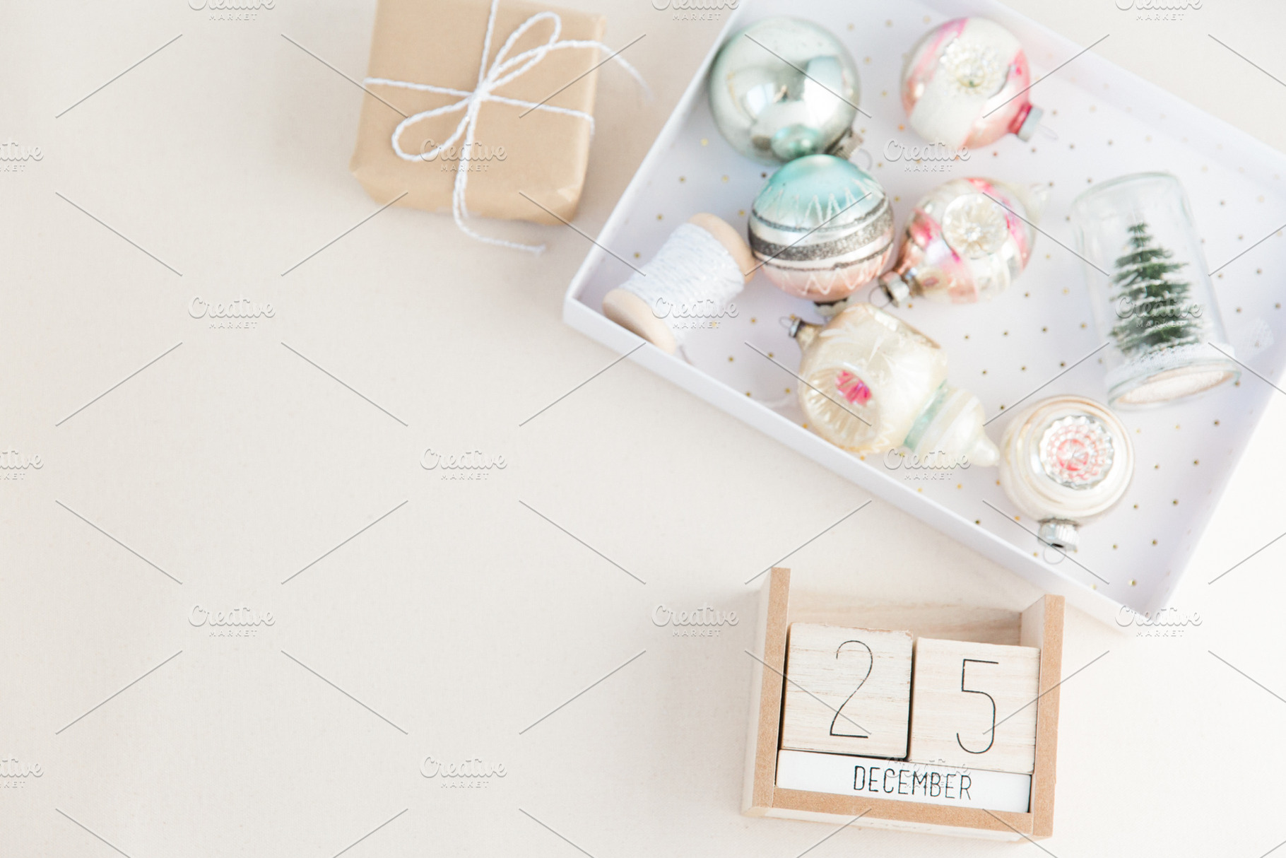Pastel Christmas Stock Image, a Photo by Fine Stock Art