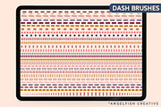 Dots & Dashes Procreate Brush Set, a Brush Add-On by AngelfishCreative (Thumbnail 3 of 6)