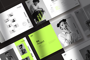 Vibrant Digital Portfolio with Green, a Design Template by wavebreak