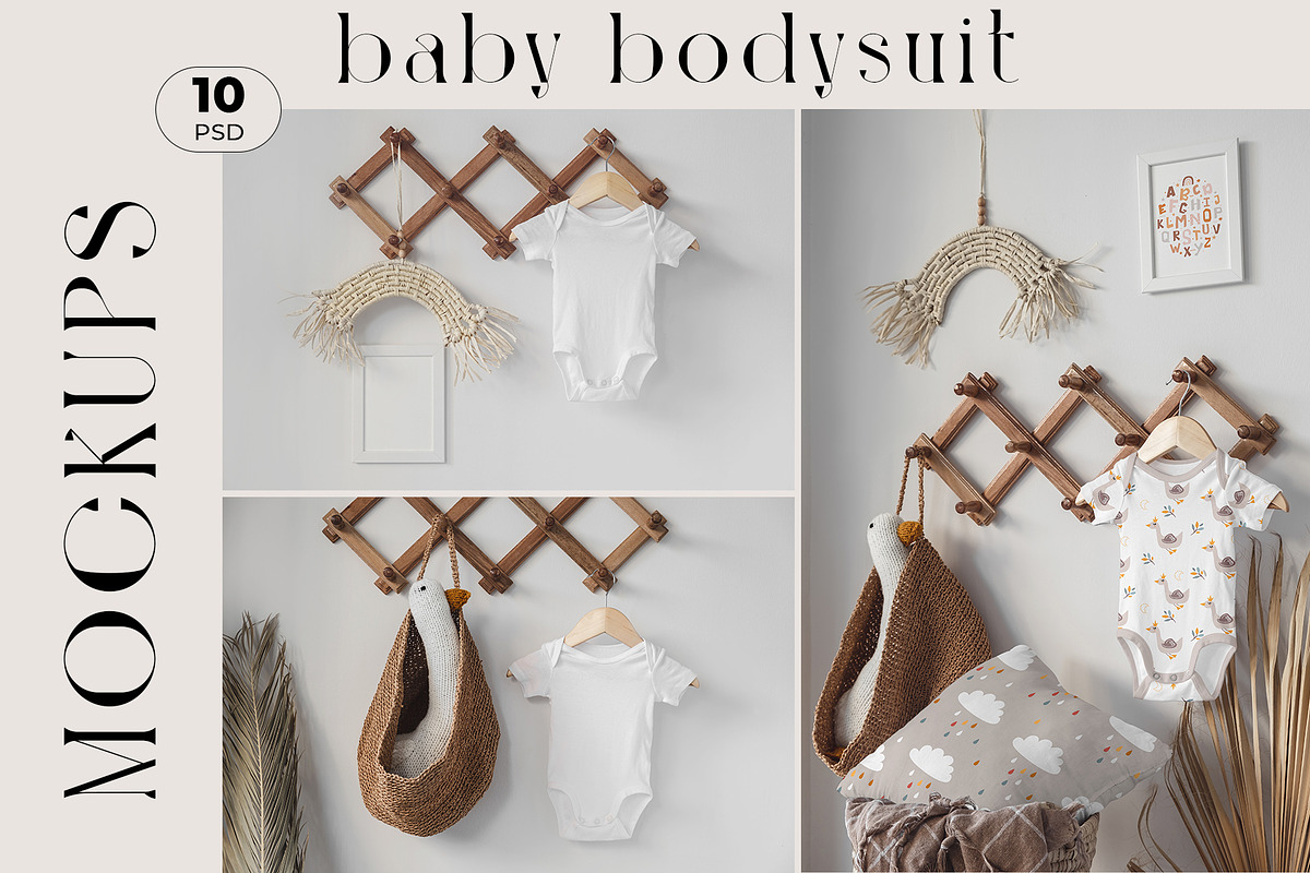 Baby Bodysuit Scandinavian Mockups, a Shirt Mockup by Neutral Mockups (Photo 1 of 4)