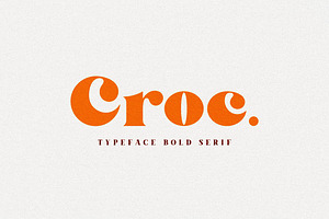 Croc. Typeface Bold Serif, a Serif Font by HanzelSpace Studio