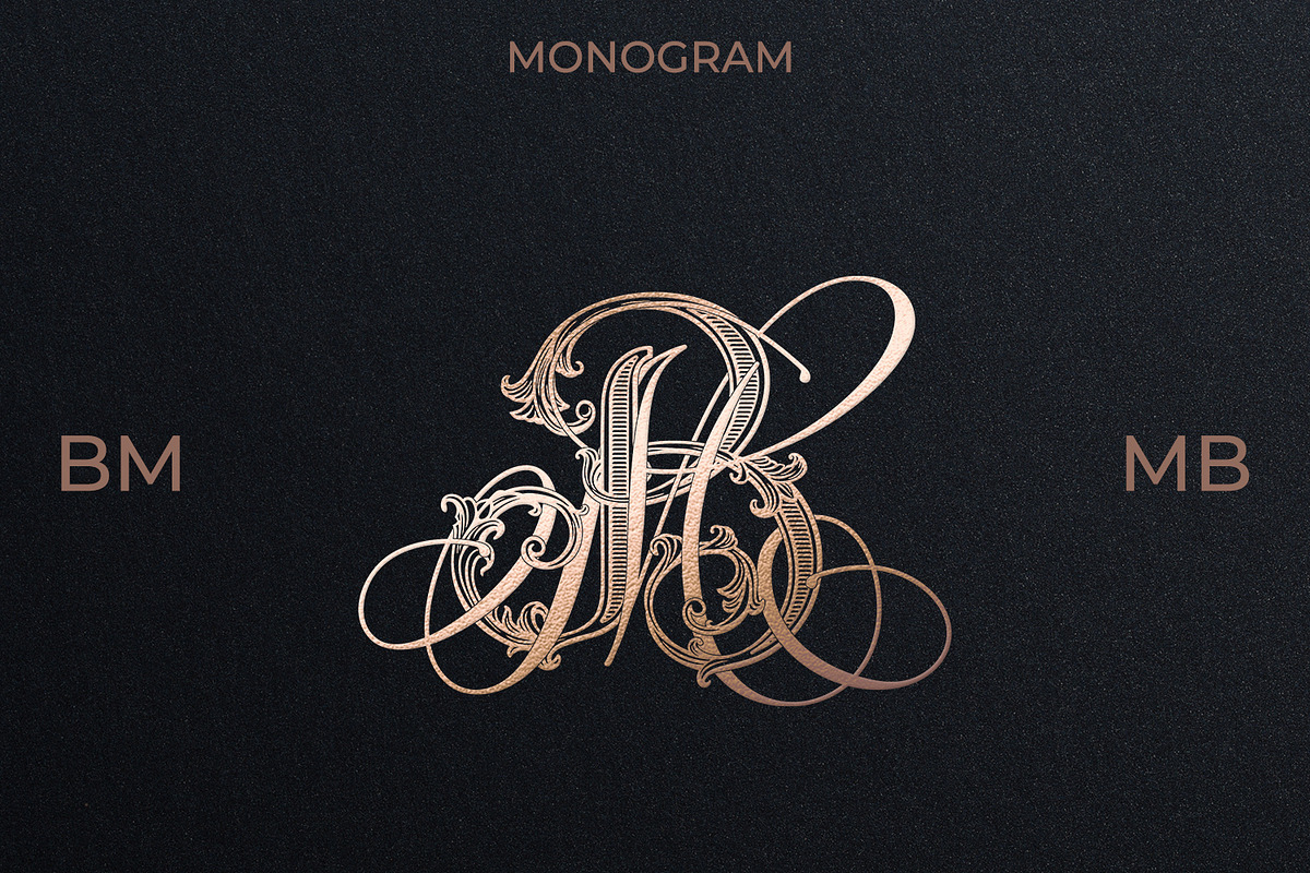 MB BM Wedding Monogram Logo, a Branding & Logo Template by LogoAV (Photo 1 of 6)