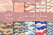Lines and Waves Seamless Pattern, a Pattern Graphic by Artful Prints (Thumbnail 1 of 3)