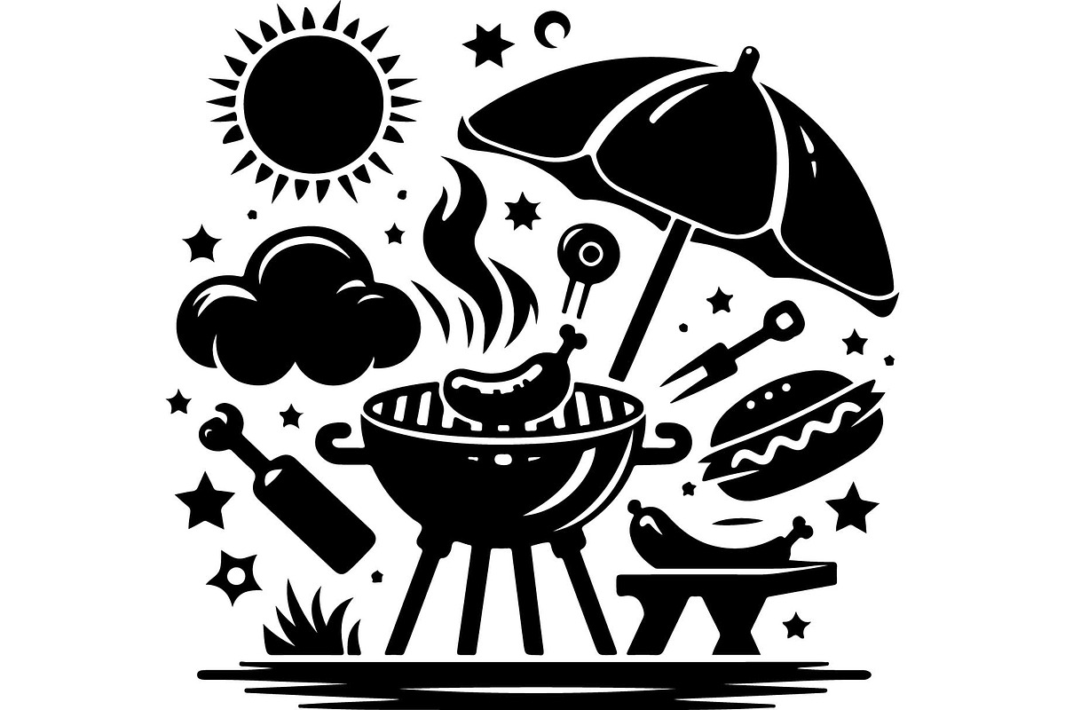 Summer BBQ Grill SVG Set, an Object Graphic by Designer_Momina (Photo 11 of 13)