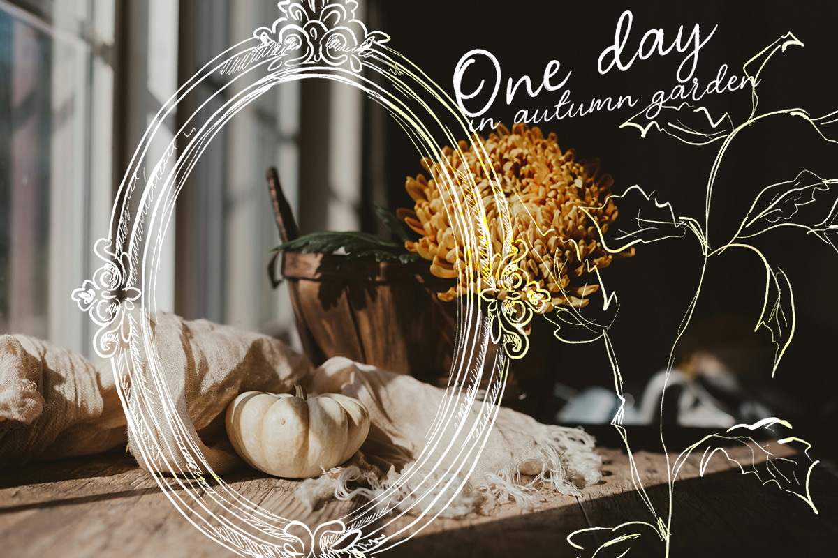 Vintage cottagecore line collection, a Decorative Illustration by 60secondsArt (Photo 8 of 11)
