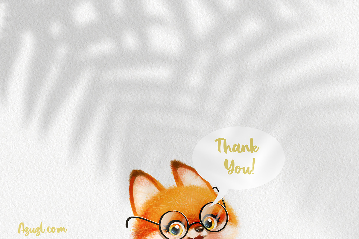 Cute cartoon fox go to school, an Animal Illustration by Azuzlikus (Photo 3 of 3)