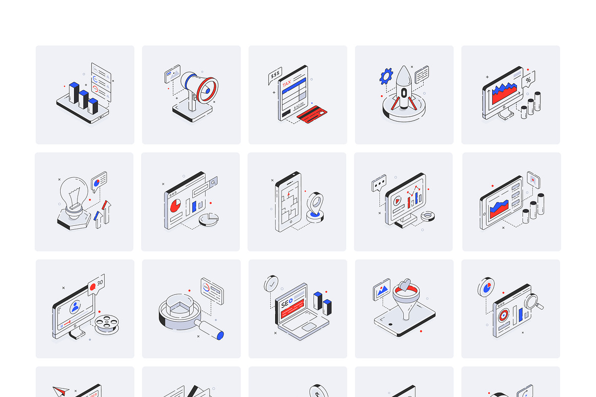 Marketing Animated Icons, an Outline Icon by Vectors Market (Photo 5 of 7)