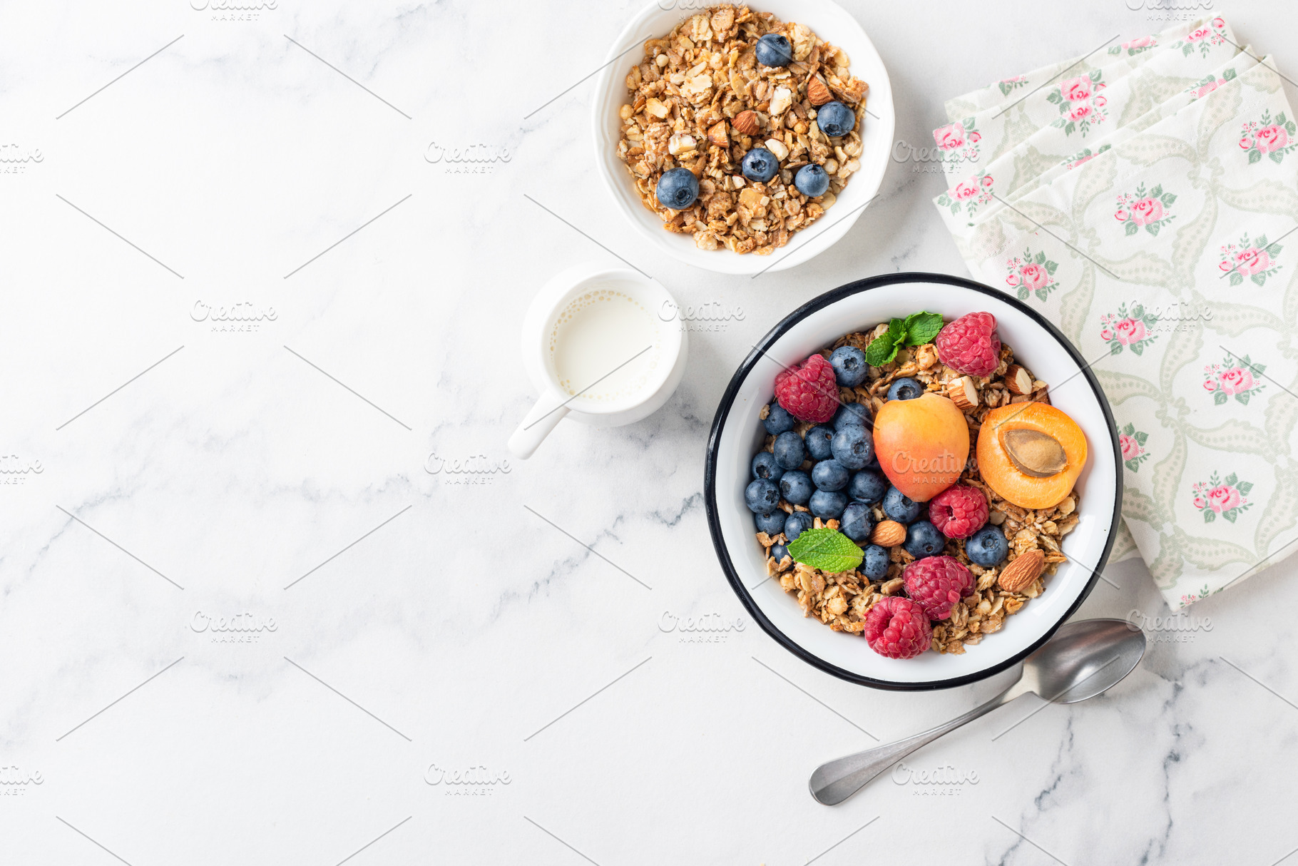 Crunchy Granola With Fresh Berries, a Food & Drink Photo by The baking man