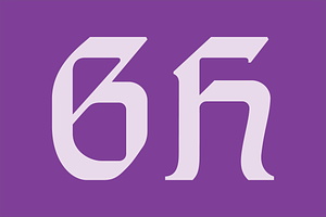 Gothic Initials Five Font