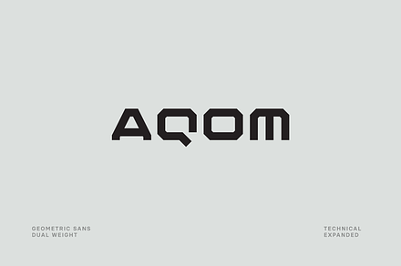 Aqom Sans Font, a Sans Serif Font by baqoos