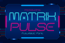 Matrix Pulse Futuristic Font