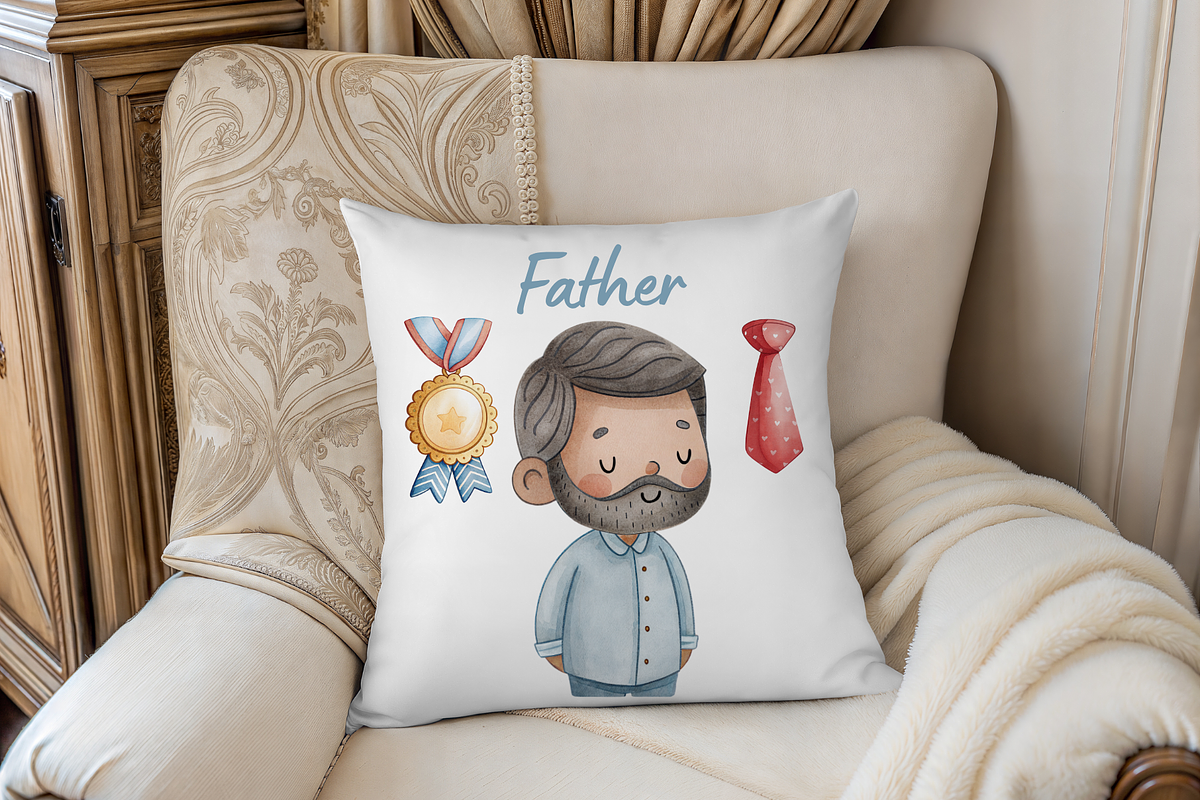Watercolor Fathers Day Clipart, an Illustration by MockupWizard (Photo 5 of 5)