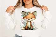 Whimsical Spring Fox Clipart, an Illustration by Craft Nest (Thumbnail 7 of 11)