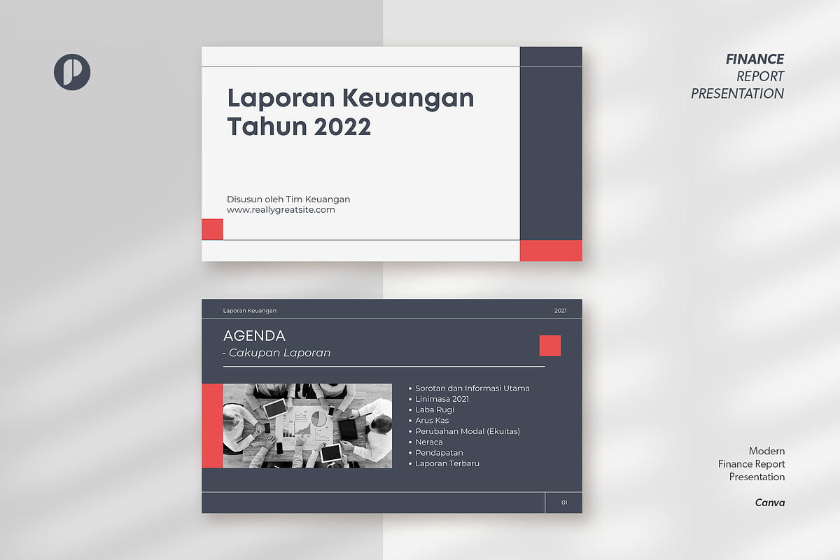Financial Report Presentation, a Presentation Template by peterdraw (Photo 1 of 6)