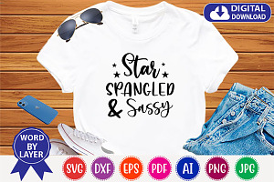 Star Spangled And Sassy Svg