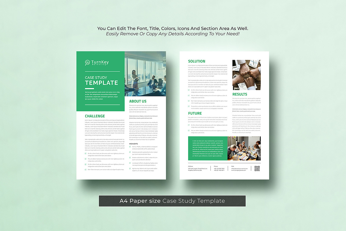 Case Study, a Brochure Template by DesignDevisers (Photo 2 of 10)