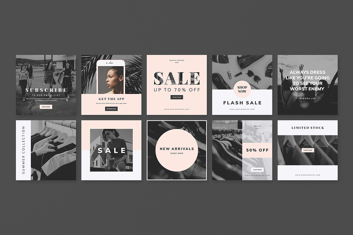 NEIRA - 30 Instagram Template, a Social Media Template by LunarPixel (Photo 3 of 6)