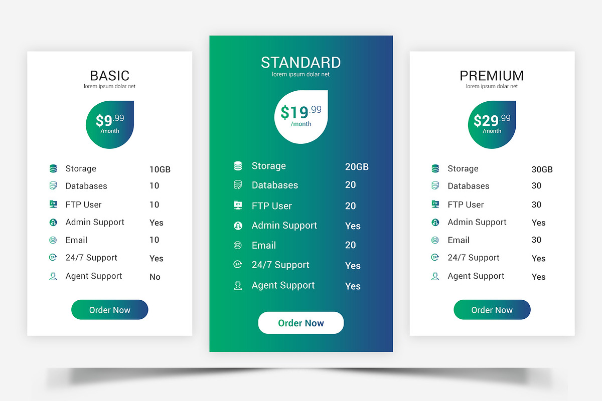 Pricing Table, a Templates & Theme by ARP Creation (Photo 2 of 8)