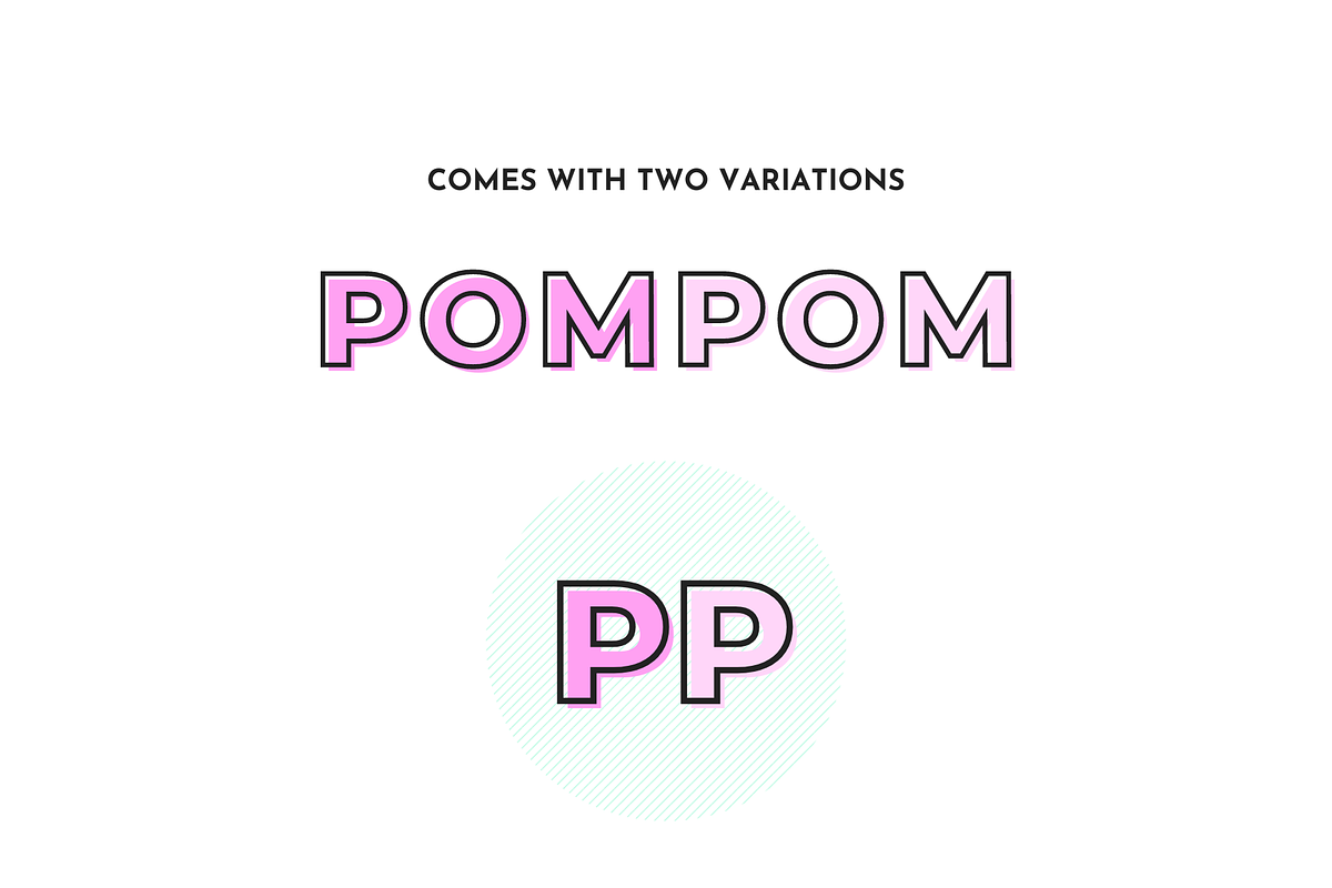 PomPom: Pink Logo Template for Canva, a Branding & Logo Template by ltsdesigns (Photo 2 of 3)