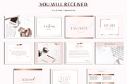 Rose Gold Etsy Shop Branding Kit, a Branding & Logo Template by Macarons and Mimosas (Thumbnail 3 of 9)