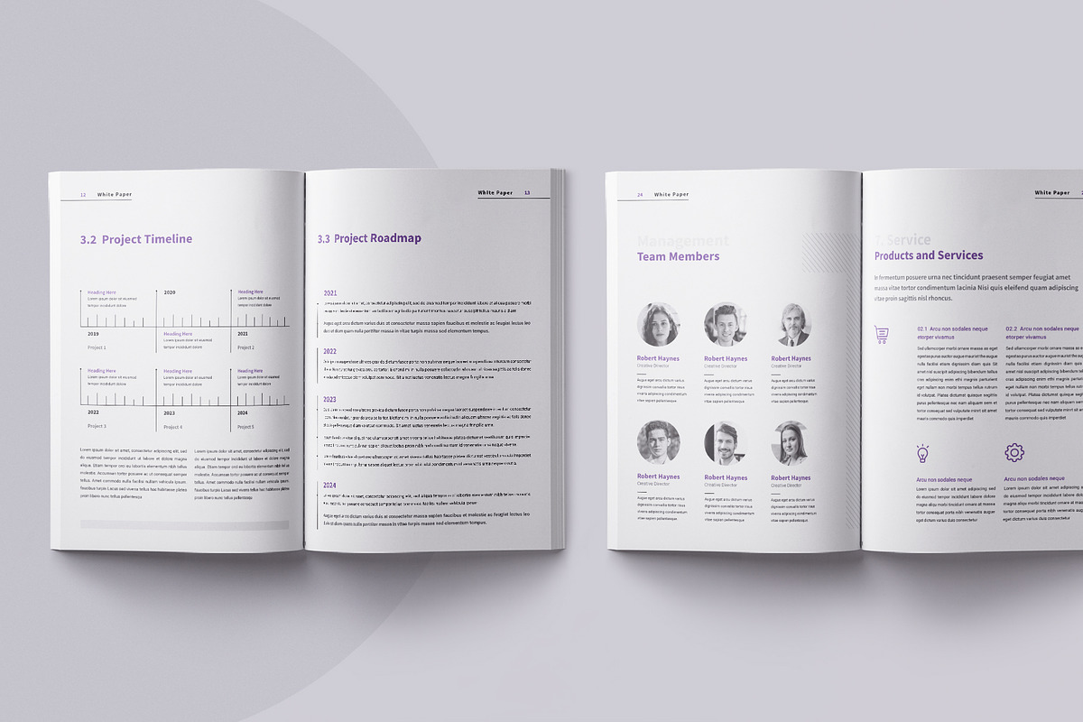 White Paper | Canva, Word, PPTX, IN, a Brochure Template by ArtisticLand (Photo 7 of 8)