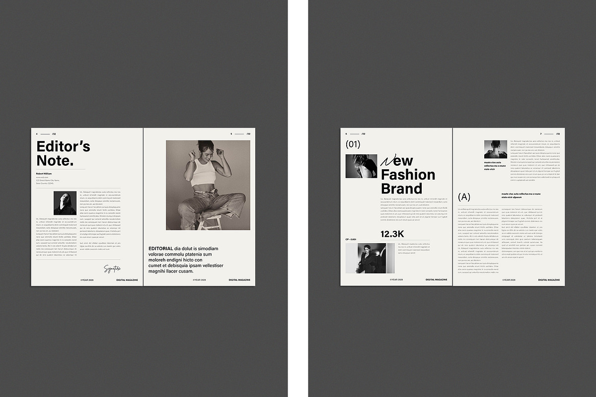 NOVA | Magazine & Book Layout, a Magazine Template by TemplateFolio-Shop (Photo 5 of 15)