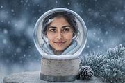 Snow Globe Photo Effect Template, a Social Media Template by DesignerCandies (Thumbnail 2 of 4)