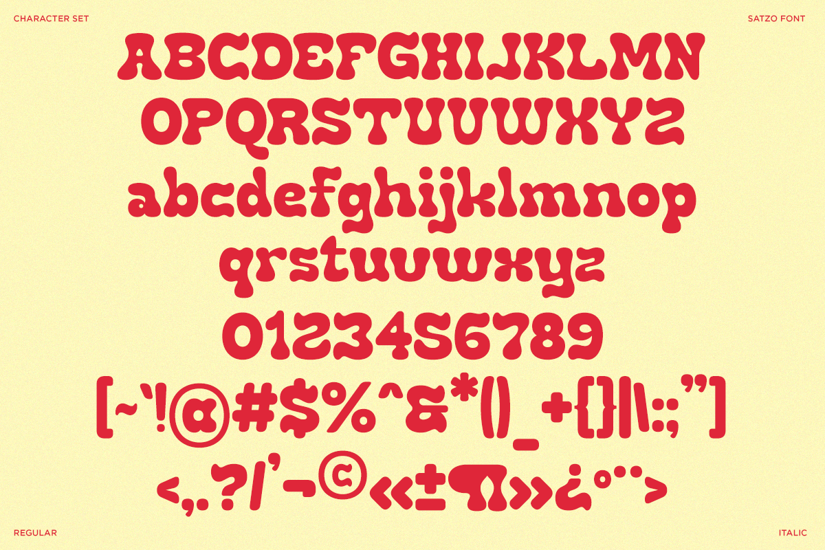 Satzo - Retro Groovy Font, a Serif Font by RagamKata (Photo 10 of 11)
