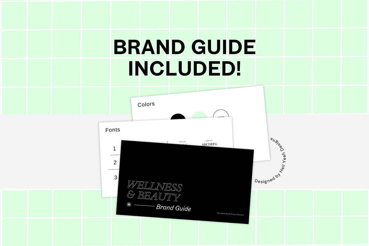 Wellness Lifestyle Brand Starter Kit, a Branding & Logo Template by Hell Yeah Designs (Photo 6 of 20)