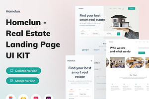 Homelun - Real Estate Web Design