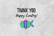 Marine Life, a Pattern Graphic by Pippi Draws (Thumbnail 9 of 9)