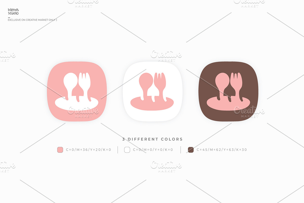 Food & Bread Logo, a Branding & Logo Template by blends.studio (Photo 2 of 4)