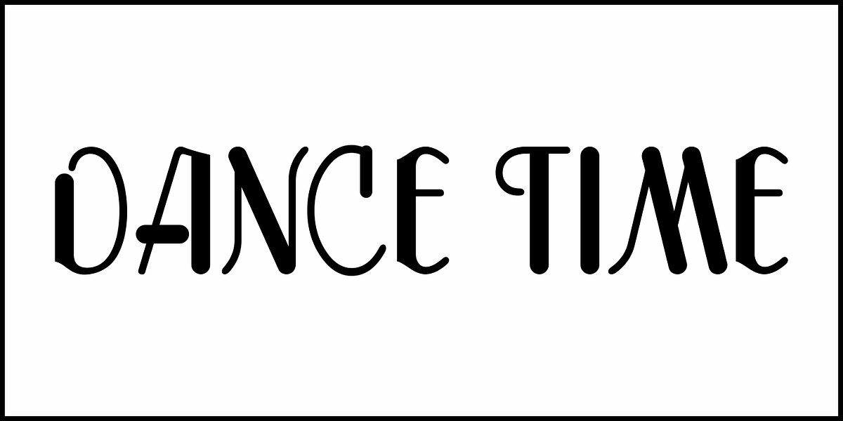 Dance Time JNL, a Sans Serif Font by Jeff Levine Fonts (Photo 2 of 5)