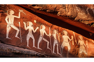Ancient rock art depicting figures, an Architecture Photo by Igor Tichonow