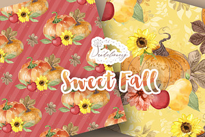 Sweet Fall Digital Paper Pack