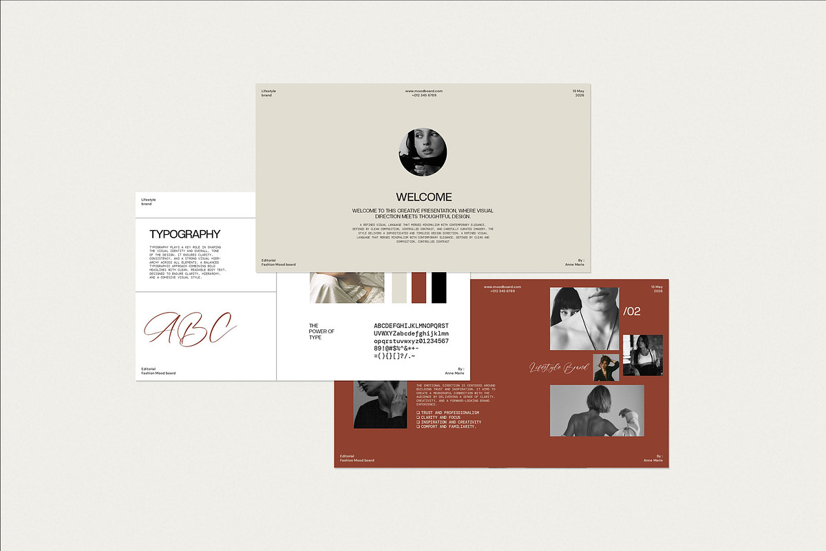 Mood Board Presentation Template, a Presentation Template by Graphpexel (Photo 3 of 7)