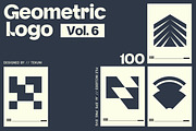 Geometric Logo Template Vol 6, a Solid Icon by Tekuni (Thumbnail 1 of 10)
