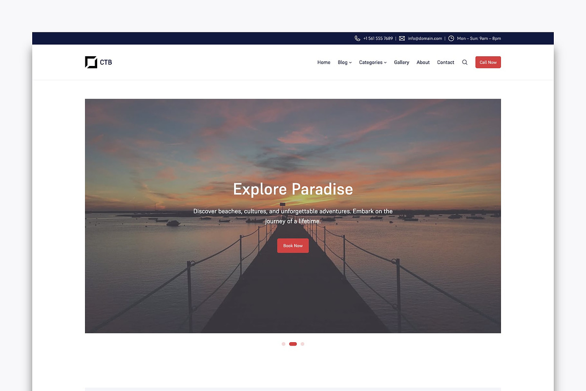 Cabin Travel Blog - FSE WP Theme