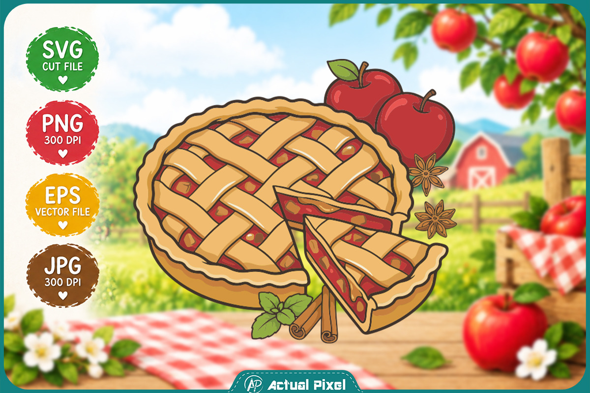 Apple Orchard Clipart Bundle, an Object Illustration by Actual Pixel (Photo 19 of 22)