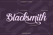 Angelous, a Script Font by yellowline (Thumbnail 2 of 7)