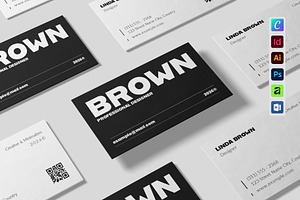 Minimal Business Card Template, a Business Card Template by ElvinPrint