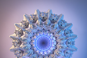 12 Abstract Mandala 3D Model Kitbash