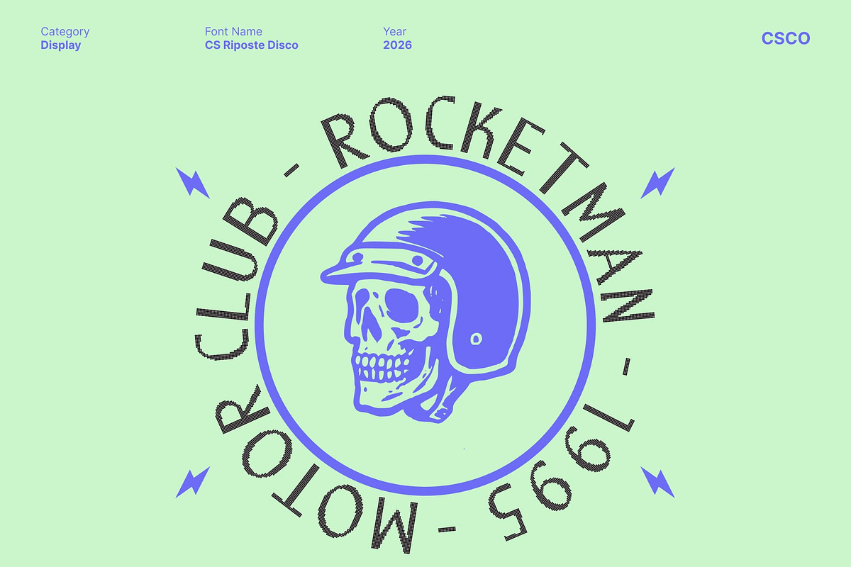 CS Riposte Disco, a Sans Serif Font by Craft Supply Co. (Photo 4 of 8)