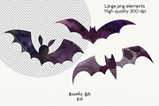 Watercolor Halloween Clipart set 7O+, an Object Graphic by KarinkaBU (Thumbnail 5 of 6)