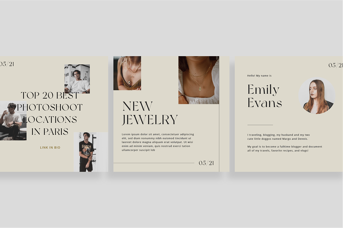 Paris - 35 Instagram Feed Posts, a Social Media Template by TheFisherCreative (Photo 3 of 12)