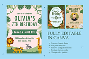Zoo Birthday Invitations Templates, a Templates & Theme by TemplateCastleStore (Thumbnail 18 of 18)